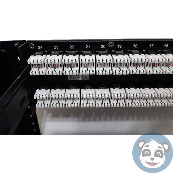 BELDEN AX103255, 4U Wall Mount Hinged Rack With 48 Port Cat6 Patch ...