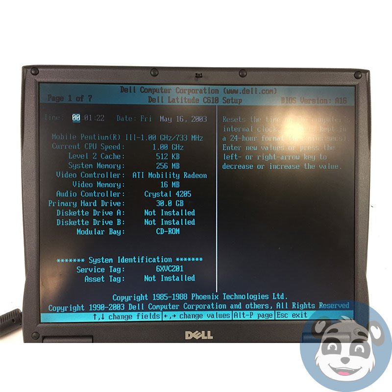 DELL Latitude C610 14.1″ Vintage Gaming Laptop Pentium III, 256MB, 30GB